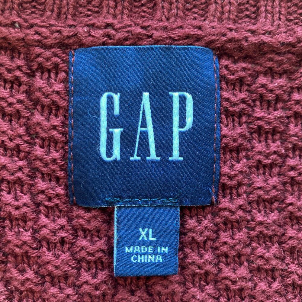 Gap Cotton Shaker Cardigan Open Front Pockets NWT - Picture 5 of 12